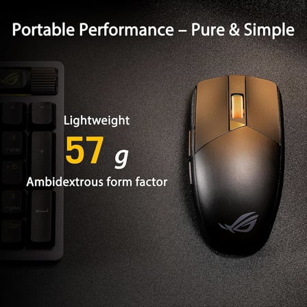 Asus Rog Strix Impact Iii Wireless, 36000 Dpi Sensör, 2.4Ghz, Bluetooth, Değiştirilebilir Switch Oyu