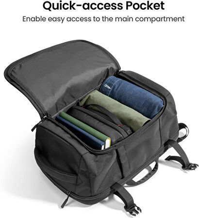 Tomtoc 28-40 L Seyahat Sırt Çantası, Tsa Uygun, El Bagajı, Sırt Çantası, Uçuş Onaylı, Seyahat Bagajı