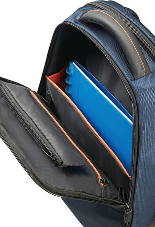 Samsonite 16N-01-005 Qibyte Notebook Sırt Çantası, 15.6", Mavi
