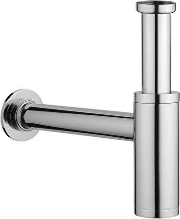 Vitra A45123 Lavabo Sifonu, T Tipi, Krom