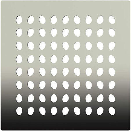 Vitra V-Flow Kare 5607284 Yalıtımlı Duş Kanalı, Alttan Çıkışlı, 10X10 Cm, Dk 200 Kapak, Mat Krom