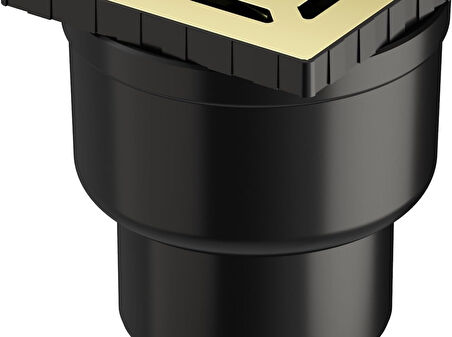 Vitra V-Flow Kare 5607325 Yalıtımlı Duş Kanalı Alttan Çıkışlı Dk 800 Kapak Parlak Altın