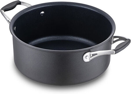 Jumbo New Moment Diamond Siyah Derin Tencere 24 Cm