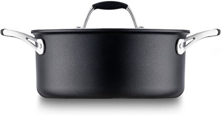 Jumbo New Moment Diamond Siyah Derin Tencere 24 Cm