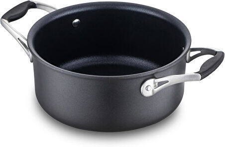 Jumbo New Moment Diamond Siyah Derin Tencere 20 Cm