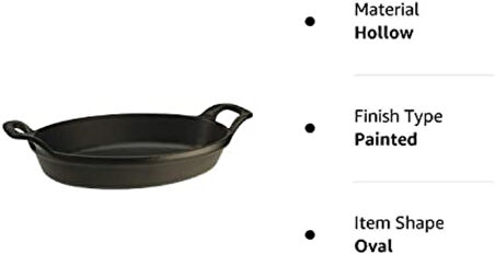 Staub Specialities Döküm Sahan, Demir, Siyah