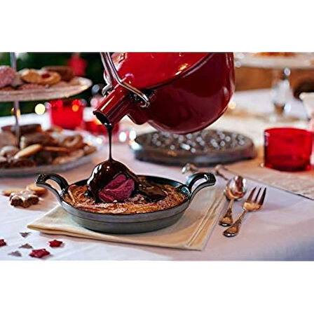 Staub 1301623 İstiflenebilir Fırın Tenceresi, Yuvarlak 16 Cm, 0,4 L, Pişirme Kabı İçinde Mat Siyah E