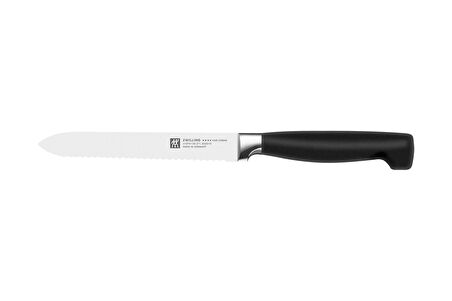 Zwilling Four Star Çok Amaçlı Bıçak, Paslanmaz Çelik, Siyah
