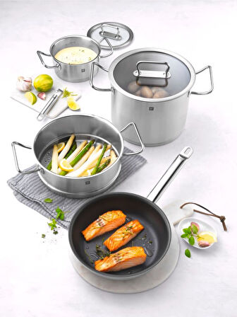 Zwilling Derin Tencere, 20 Cm, Yuvarlak, 18/10 Paslanmaz Çelik