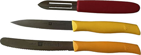 Zwilling Twin Grip Bıçak Seti, Paslanmaz Çelik, 3 Parça