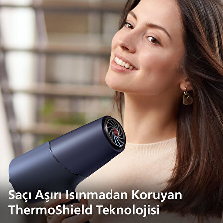 Philips Saç Kurutma Makinesi, Thermoshield Isı Koruması, 4 Kat İyonik Bakım, 110 Km/S Hava Akışı,%20