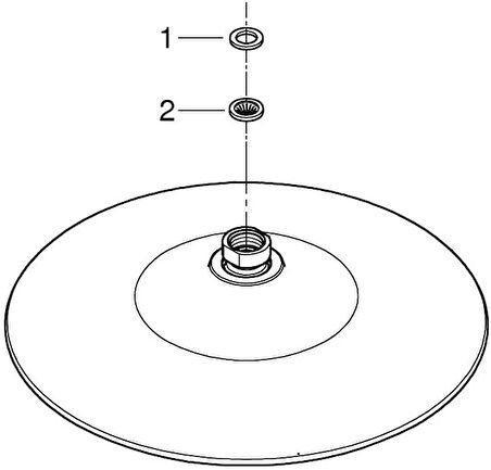 Grohe Tepe Duşu 26 Cm 3 Akışlı Euphoria Krom - 26455000
