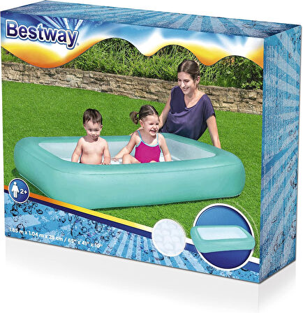Bestway Aquababes Çocuk Havuzu, 165 X 104 X 25 Cm, Kare, Çeşitli