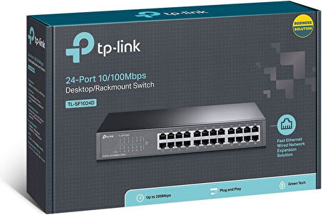 Tp-Link Tl-Sf1024D, 24-Portlu 10/100Mbps Desktop/Rackmount Switch