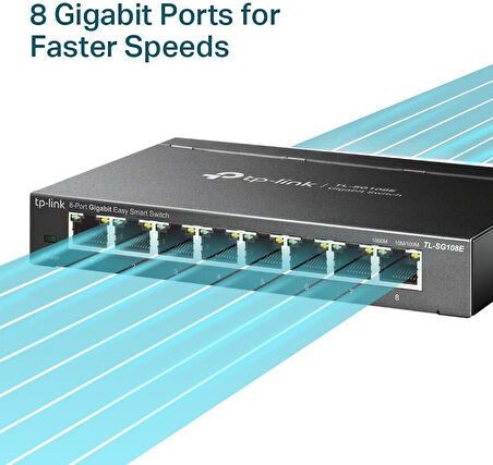 Tp-Link Tl-Sg108E, 8-Port Gigabit Easy Smart Switch