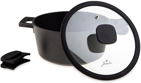 Jumbo Black Cook 7 Parça Döküm Tencere Seti