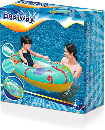 Bestway Happy Crustacean Şişirilebilir Bebek Botu 1.19 M