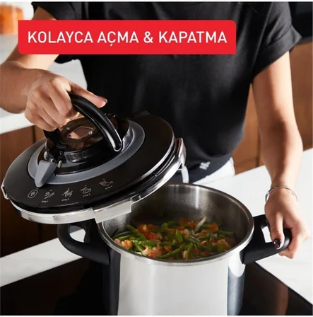 Tefal Tefal Clipso Chef Düdüklü Tencere Seti - 6 Litre + 4,5 Litre