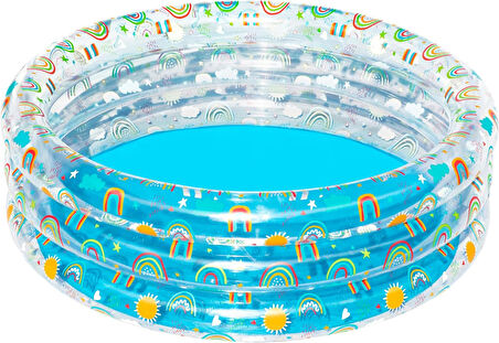 Bestway 150 X 53 Cm Üç Bölmeli Desenli Kutulu Havuz 51045