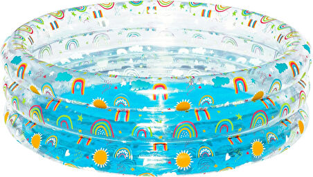 Bestway 150 X 53 Cm Üç Bölmeli Desenli Kutulu Havuz 51045
