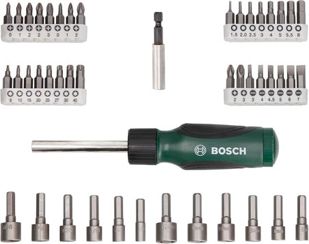 Bosch 46 Parça Tornavida, Vidalama Ve Lokma Uçlu Aksesuar Seti - 2607019504