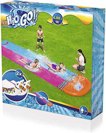 Bestway H2Ogo! Llama Rama Çift Yarış Su Kaydırağı 4,88 M