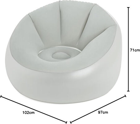 Bestway 1.02M X 97Cm X 71Cm Şişirilebilir Sandalye Led Hava Sandalyesi