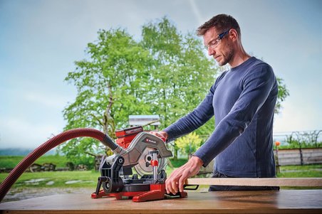 Einhell Akülü Gönye Testere Te-Ms 18/8 Li-Solo Power X-Change (18 V, Ø 216 Karbür Uçlu Bıçak, Eğileb