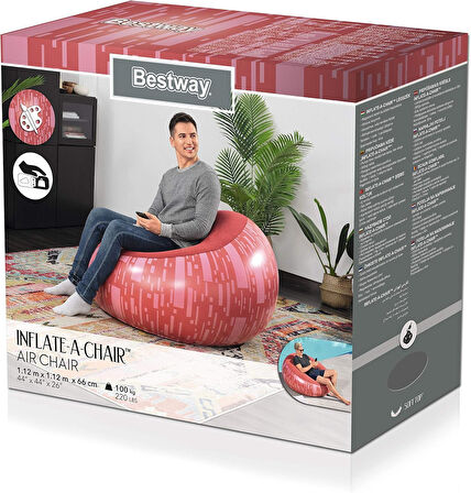 Bestway Şişirilebilir Sandalye Hava Sandalyesi 1.12M X 1.12M X 66Cm