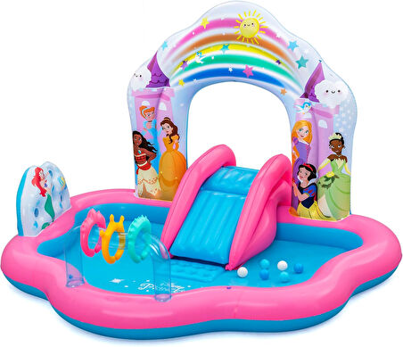 Bestway Disney Princess Enchanted Palace Oyun Merkezi, 7 Ft 3 İnç X 6 Ft 4 İnç X 55 İnç Veya 2,21 M 