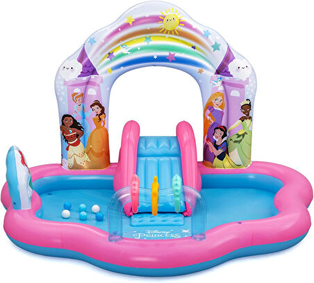 Bestway Disney Princess Enchanted Palace Oyun Merkezi, 7 Ft 3 İnç X 6 Ft 4 İnç X 55 İnç Veya 2,21 M 