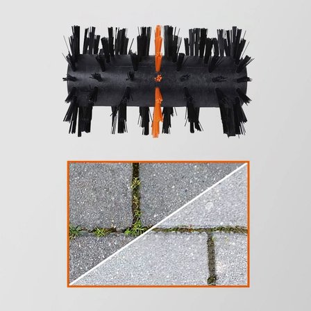 Worx Wa0292 Wg441E Ile Uyumlu Sert Yüzeyler Için 165Mm Orta Sert Temizlik Fırçası
