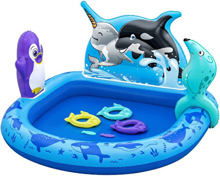 Bestway 53156 Oyun Merkezi Polar Pals 134X131X73