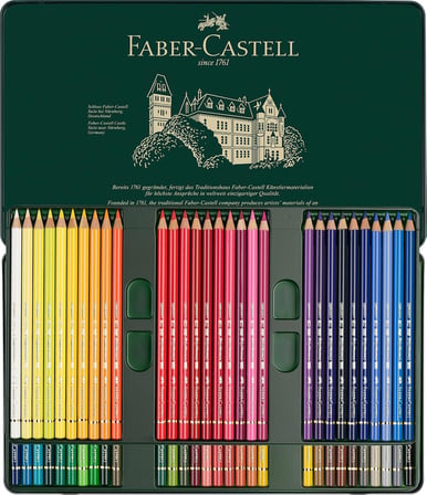 Faber-Castell Polychromos Kuru Boya Kalemi, 60 Renk, Yumuşak Ve Kalıcı Pigmentler, Suya Dayanıklı, K