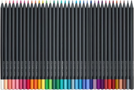 Faber-Castell 116436 - Renkli Kalemler Blackwood, Black Edition, 36'Lı Kutu