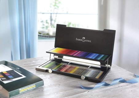 Faber-Castell Polychromos Kuru Boya Kalemi Ahşap Kutu, 120 Renk