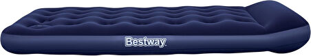 Bestway 1.88 M X 99 Cm X 28 Cm Büyük Şişirilebilir Yatak, Iki Entegre Ayak Pompası Ile