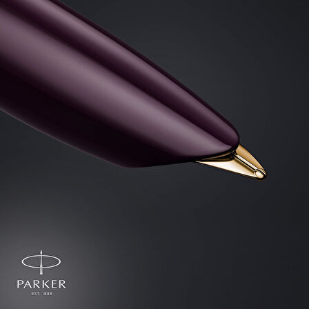 Parker 51 Deluxe Mürdüm Gt, Dolma Kalem, 18K F Uç