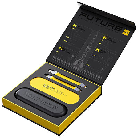 Aohi The Future 4-In-1 Usb-C To Usb-C Modüler Uzayabilen 1M 40Gbps 8K Destekli 240W Pd 3.1 Usb4 Süpe