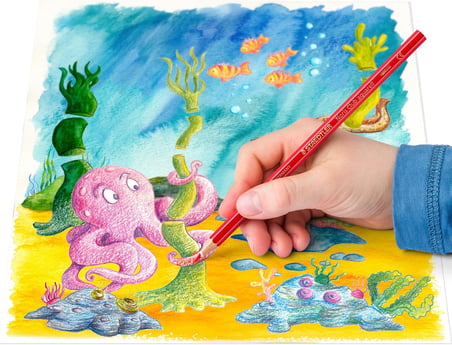 Staedtler 144 10Nc24 Noris Clup Aquarell Kuruboya 24'Lü Fırça Hediyeli