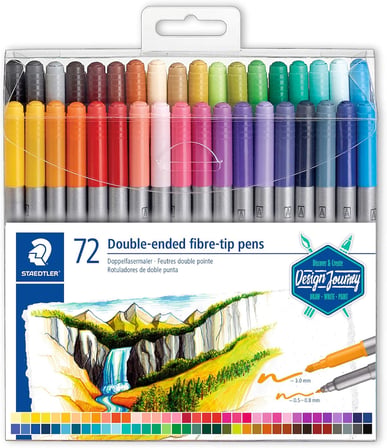 Staedtler Çift Uçlu Keçeli Kalem 3.0 - 0.8Mm 72'Li