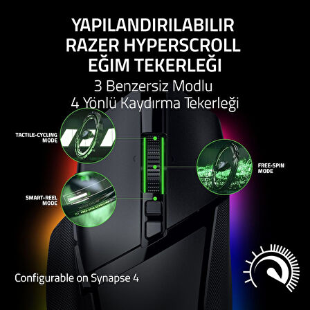 Razer Basilisk V3 Pro 35K - Chroma Rgb Ile Tamamen Özelleştirilebilir Kablosuz Ergonomik Oyun Mouse'