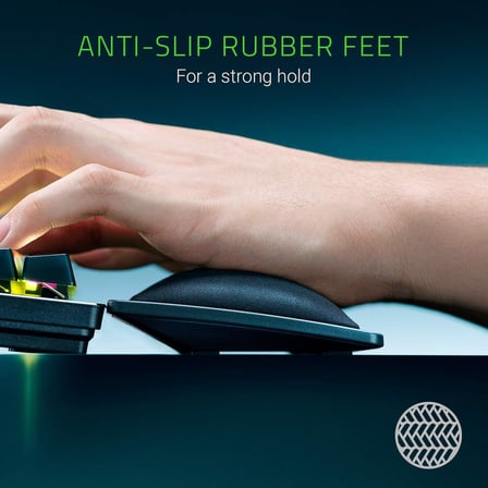 Razer Wrist Rest - Bilek Desteği Ergonomik Suni Deri Klavye Bilek Desteği (Peluş Deri Yastık, Kaymaz