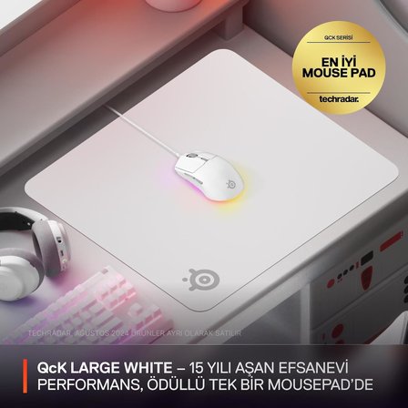 Steelseries Qck Large Gaming Oyuncu Mouse Pad - Beyaz