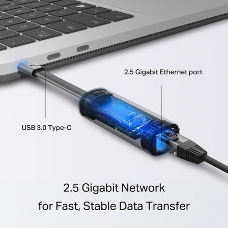 Tp-Link Ue302C, Usb Type-C Den 2.5 Gigabit Ethernet Adaptörü