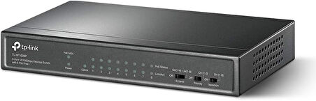 Tp-Link Tl-Sf1009P, 9-Port 10/100Mbps Desktop Switch With 8-Port Poe+