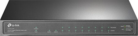 Tp-Link Tl-Sg1210P, 10-Port Gigabit Desktop Switch With 8-Port Poe+