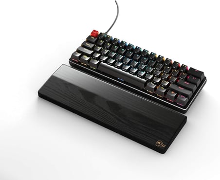 Glorious Pc Gaming Race Handgelenksunterlage Ahşap – -Kahverengi – Mekanik Klavye, Ergonomik Handbal