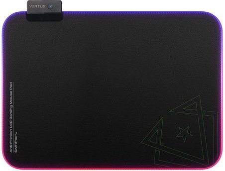 Vertux Swiftpad-L, Oyun Fare Altlığı, Düz Kayma, Mikro Dokulu Kumaş Yüzey Büyük (32,8 X 20 Cm), Diki