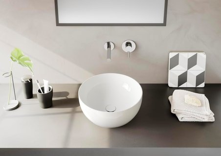 Vitra Outline 5992B403-0016 Yuvarlak Lavabo, 40 Cm, Beyaz